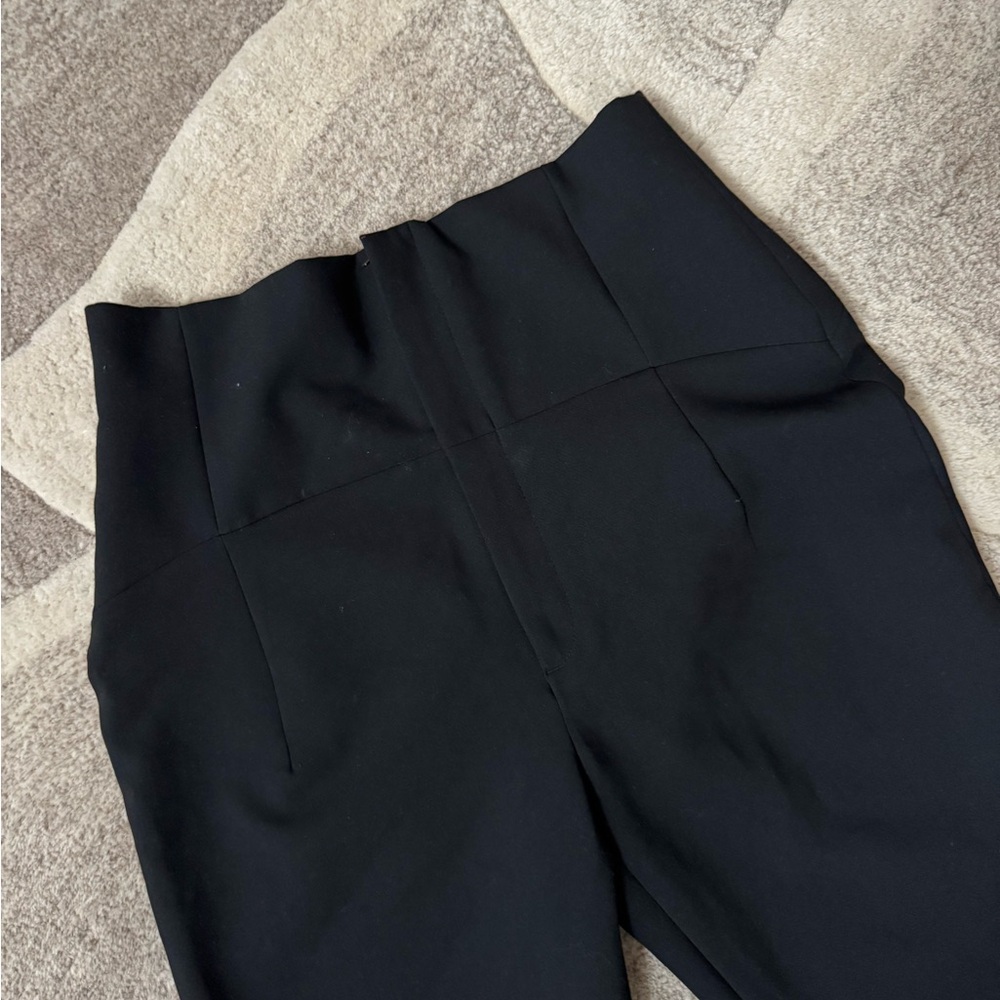 Zara High-Waisted Black Pants Trousers